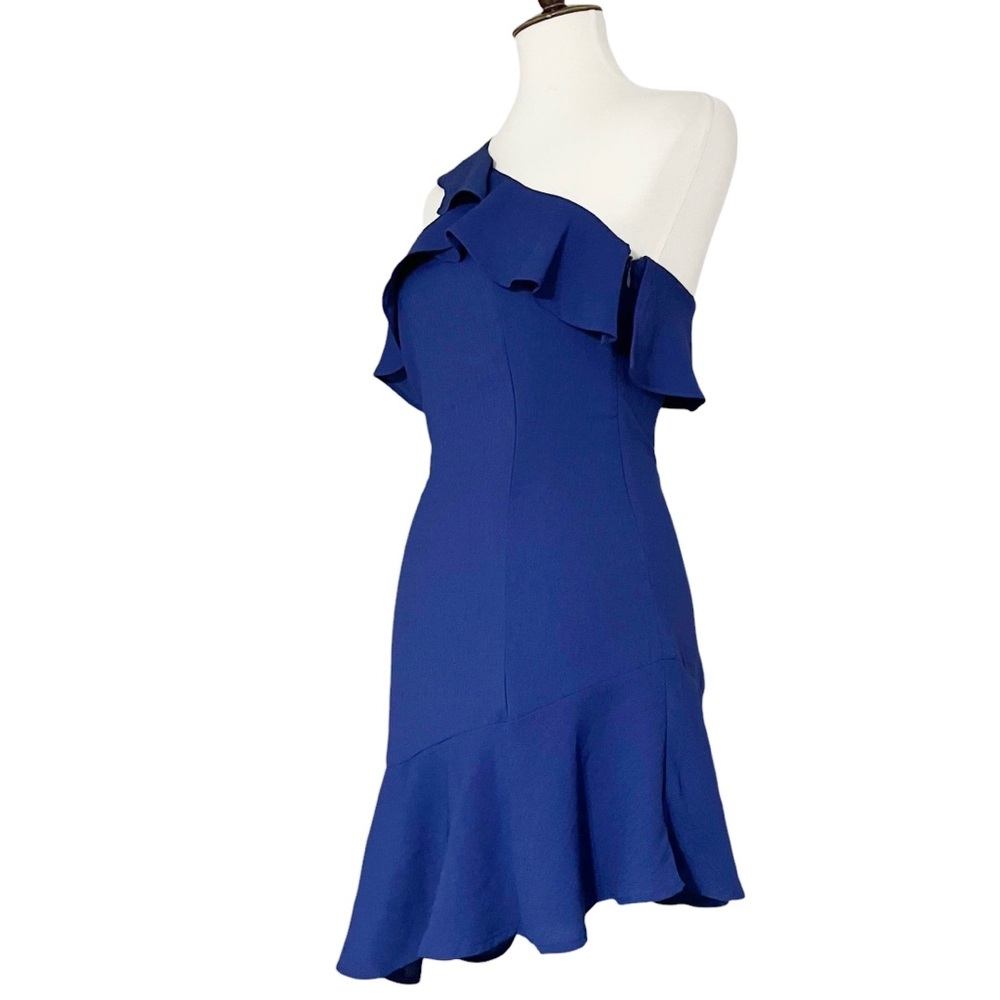Lulus Beautiful View‎ Royal Blue One-Shoulder Dress Size Small - Picture 7 of 12